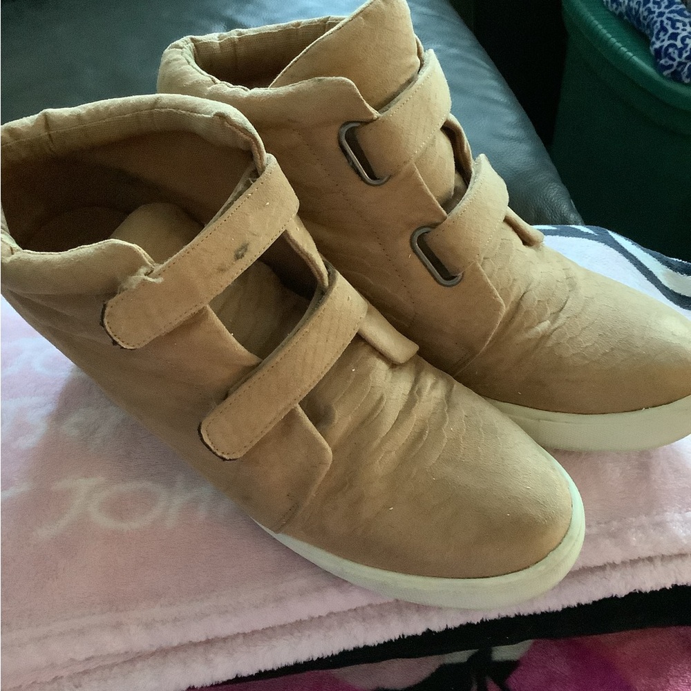 LOWEST🌺 Coconuts by Matisse Sz9.5 Camel GENUINE SUEDE UPPERS High Top Sneakers - Picture 13 of 14